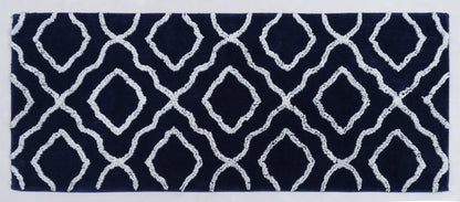 Long Deep Blue Bathmat (20" x 48")