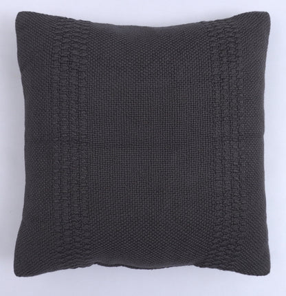 Premium Comfort Filled Cotton Cushion (Navy Blue) (18" x 18")