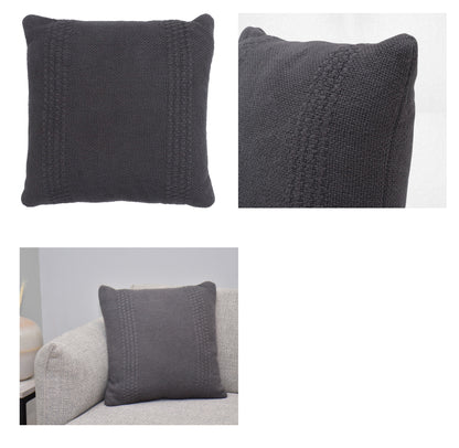 Premium Comfort Filled Cotton Cushion (Navy Blue) (18" x 18")