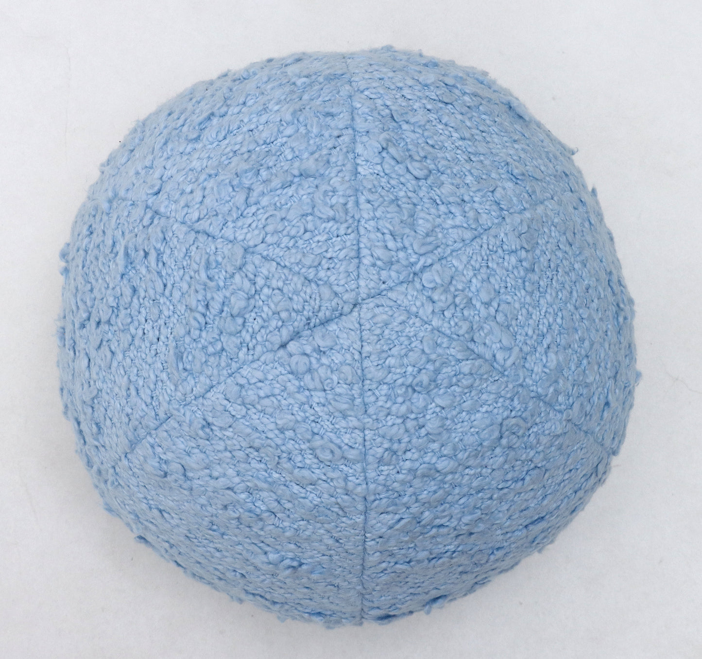 Premium Comfort Boucle Ball Filled Cotton Cushion (Light Blue) (11" x 11")