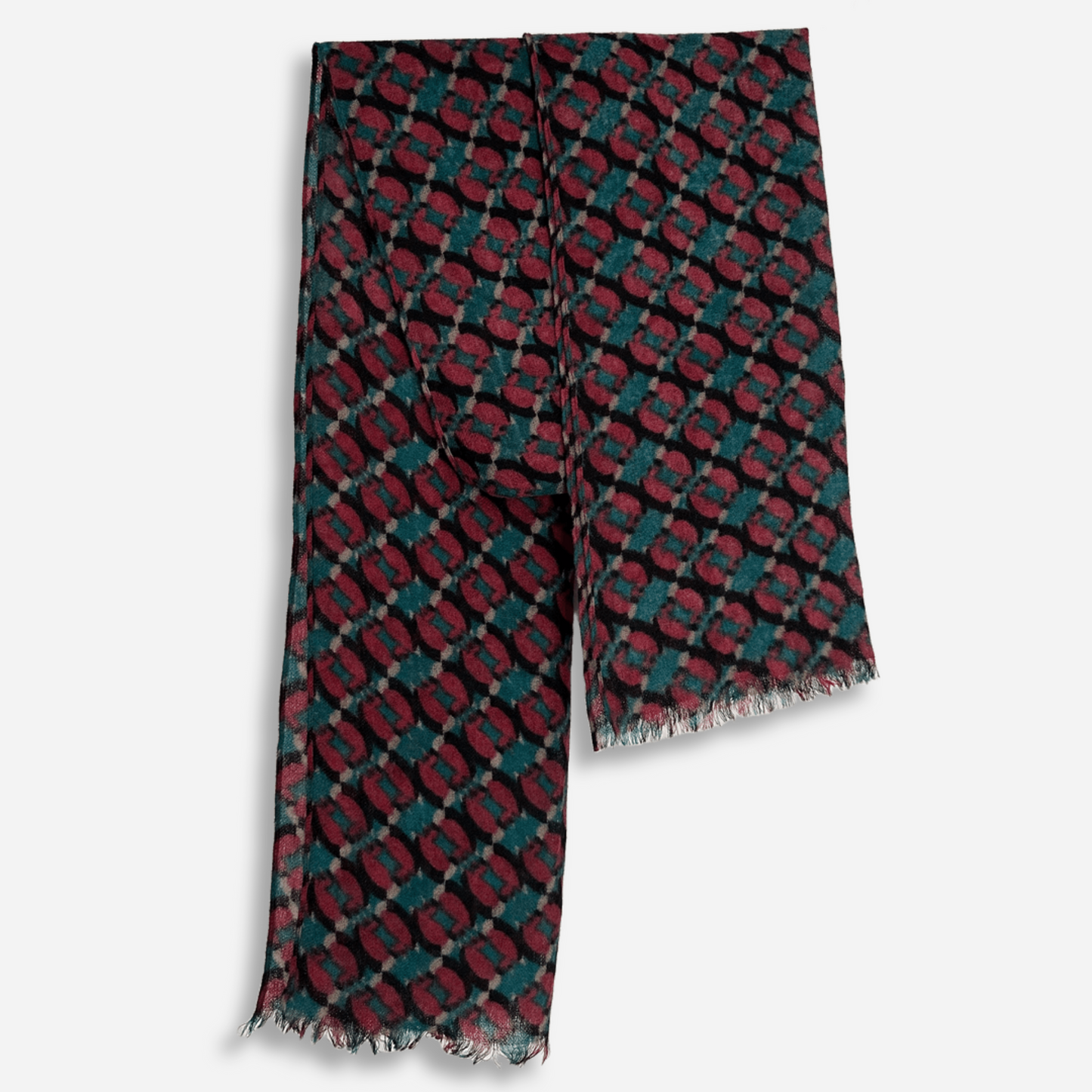 Woollen Scarf (Red-Green)