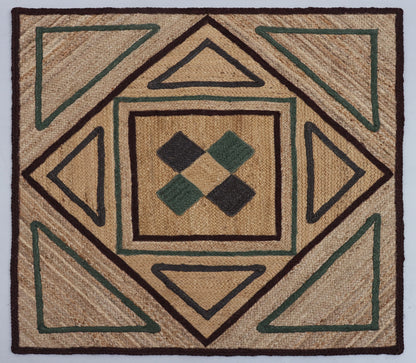 Square Jute Rug (4.6' x 4.6')